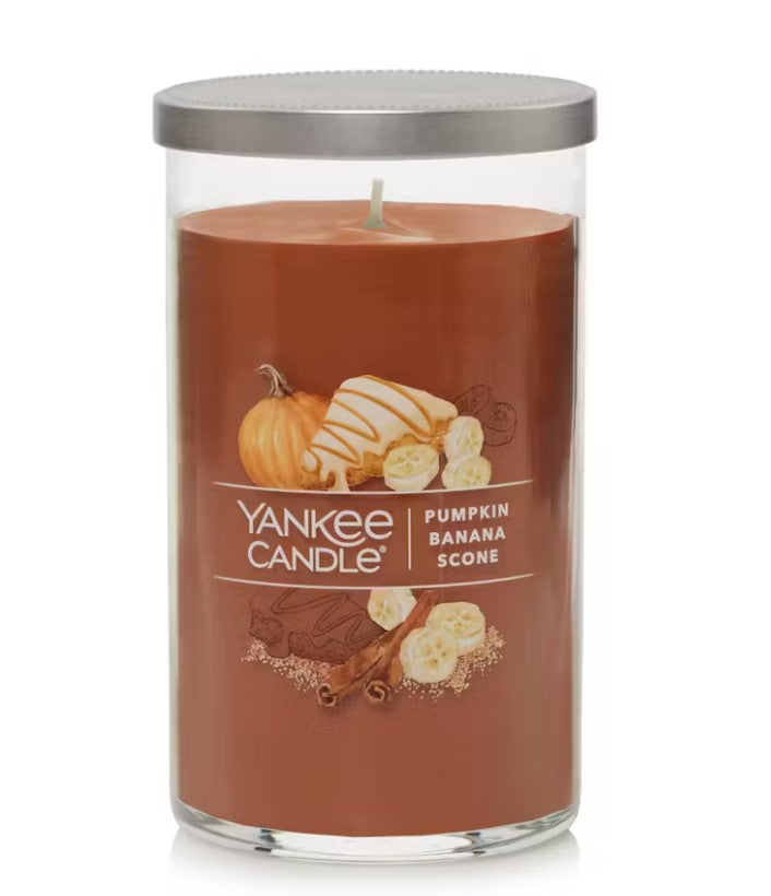 Yankee Candle Signature Medium Pillar Candle - Pumpkin Banana Scone