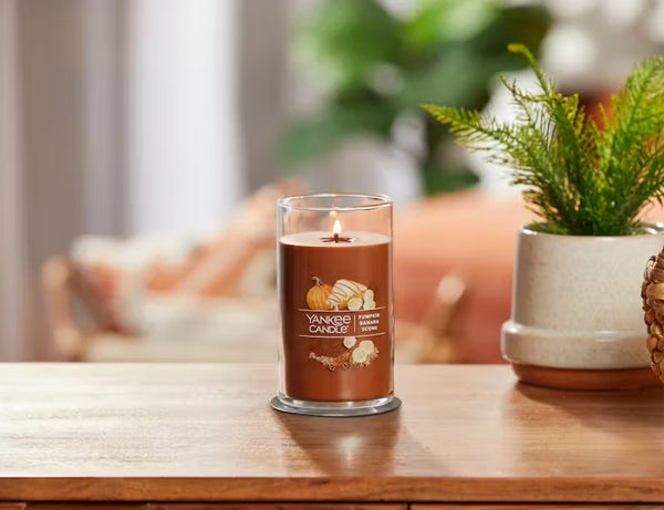 Yankee Candle Signature Medium Pillar Candle - Pumpkin Banana Scone