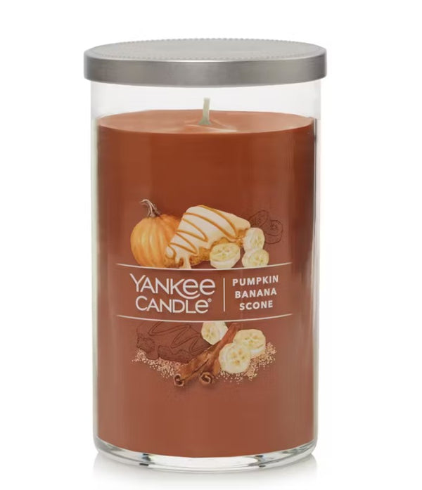 Yankee Candle Signature Medium Pillar Candle - Pumpkin Banana Scone