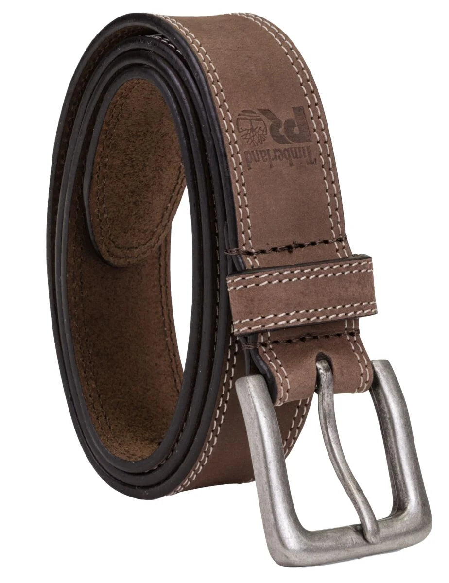 Timberland Mens Pro Brown Boot Leather Belt - 36 mm