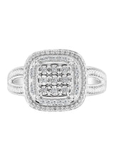 Effy Sterling Silver 1/10 ct. t.w. Diamond Miracle Set Ring
