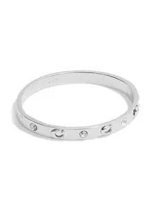 Coach Hinge Bangle Bracelet - Rhodium Plated