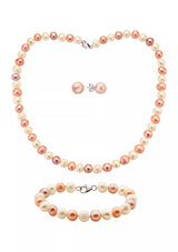 Effy Sterling Silver Multicolor Freshwater Pearl Set - 3 Piece
