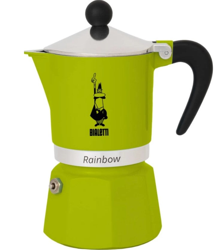 Bialetti Rainbow Green 6 Cup Espresso Maker