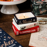 Steel Mill & Co. Holiday Classics Stacked Books Candle