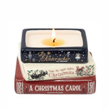 Steel Mill & Co. Holiday Classics Stacked Books Candle