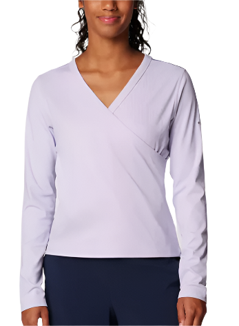 Columbia Womens Boundless Days Knit V-Neck Long Sleeve Shirt