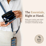Save The Girls Clip & Go Strap w/Pouch Lanyard