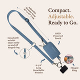Save The Girls Clip & Go Strap w/Pouch Lanyard
