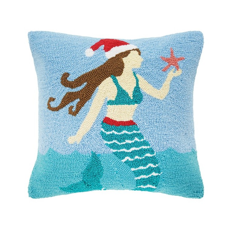 C&F Home Santa Star Mermaid Pillow