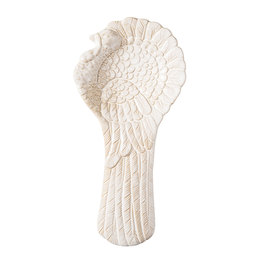 C&F Home White Turkey Spoon Rest