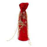 C&F Home Luxe Noel Hand Beaded Wine Bag