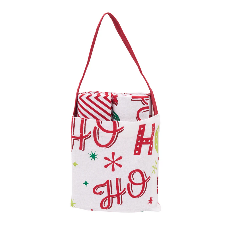 C&F Home Ho Ho Ho Kitchen Towel & Bag - Set of 3