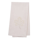 C&F Home Neutral Maple Leaves Kitchen Towel