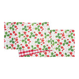 C&F Home Strawberry Patch & Plaid Table Runner