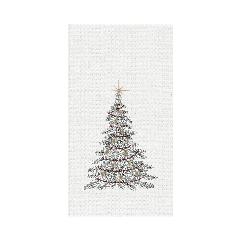 C&F Home Traditional Christmas Tree Kitchen Towel