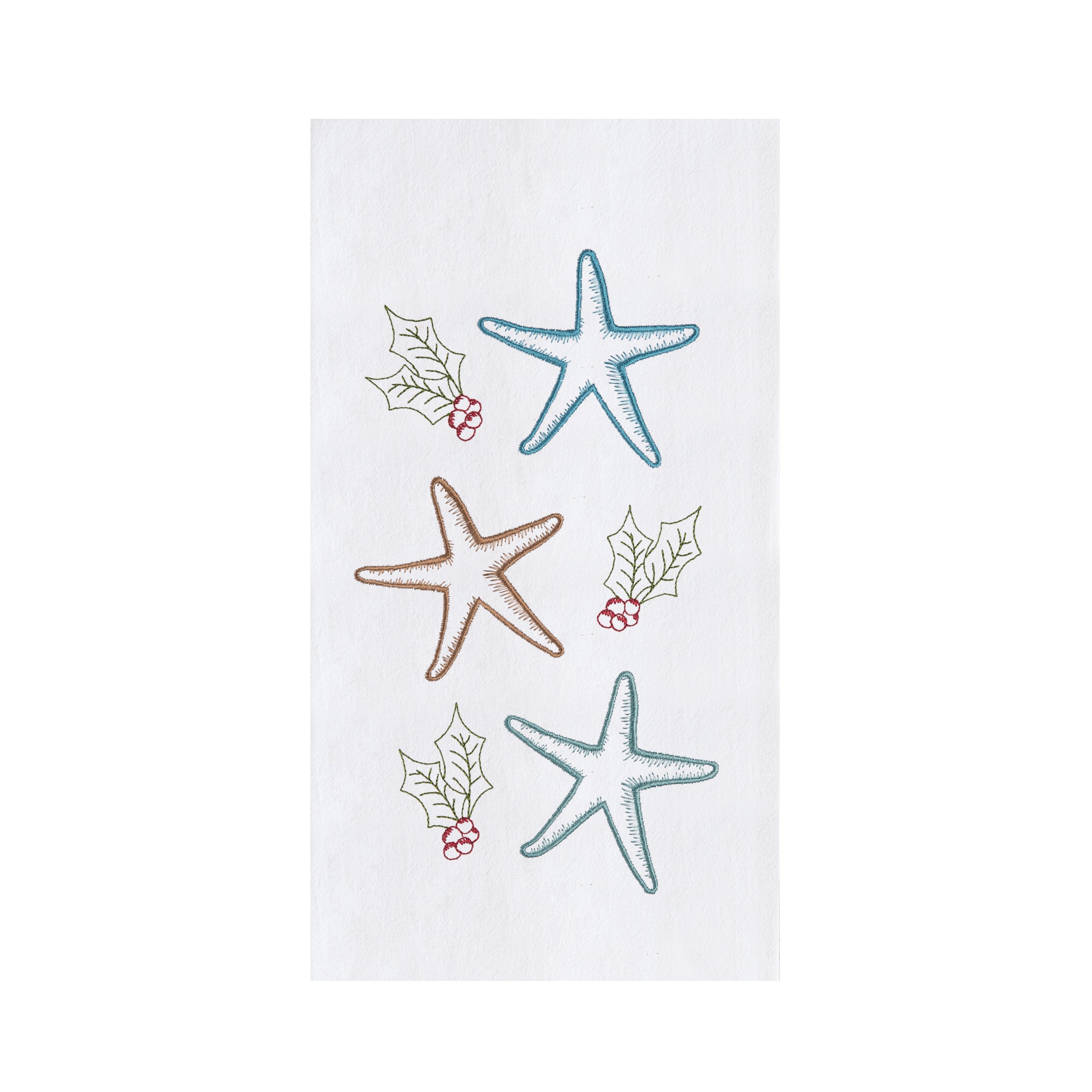 C&F Home Holly Starfish Kitchen Towel