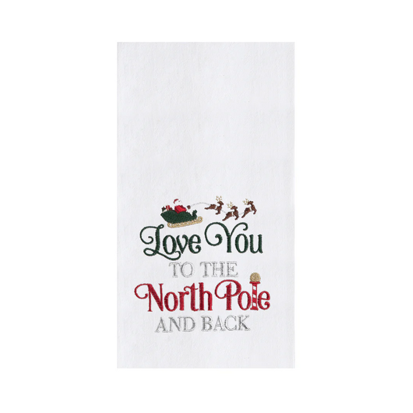 C&F Home To The North Pole & Back Kitchen Towel