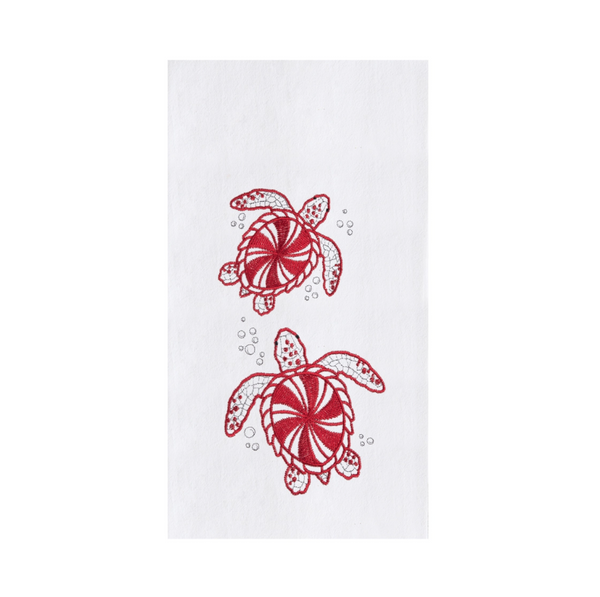 C&F Home Peppermint Turtles Kitchen Towel