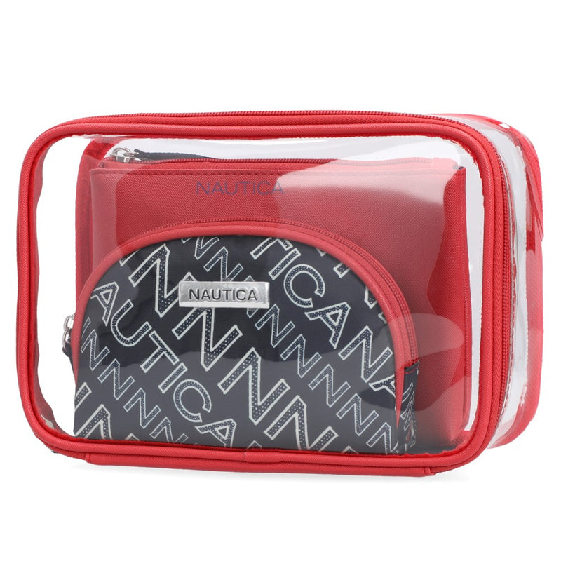 Nautica 3-Piece Cosmetic Trio Cosmetic Bag Set