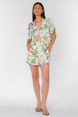 Velvet Heart Womens Caprice Tropic Jungle Drawstring Shorts