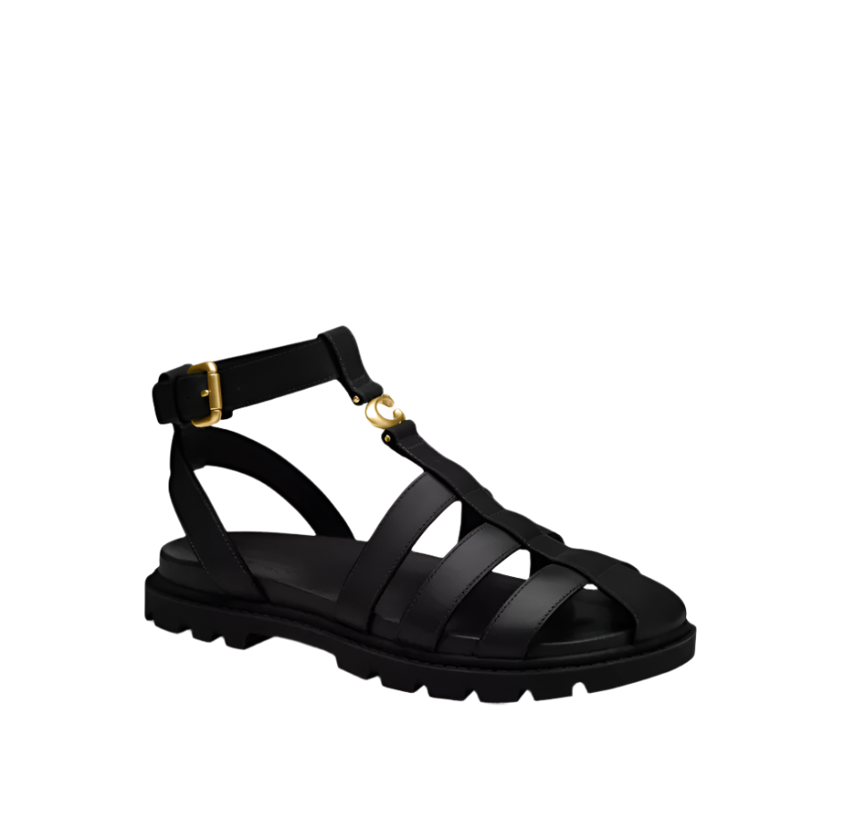 Coach Womens Sculpted C Fisherman Sandals