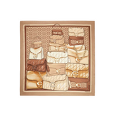 Coach Stacked Tabby Bags Print Silk Square Scarf