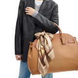 Coach Stacked Tabby Bags Print Silk Square Scarf