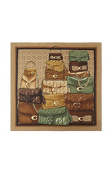Coach Stacked Tabby Printed Silk Square Scarf