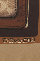 Coach Stacked Tabby Printed Silk Square Scarf