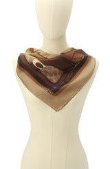 Coach Stacked Tabby Printed Silk Square Scarf
