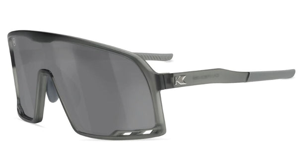 Knockaround Campeones Robotron 5000 - Cool Gray Frame - Silver Smoke Lens - Non-Polarized Sunglasses