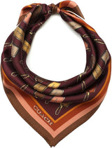 Coach Hangtag Print Silk Bandana Scarf
