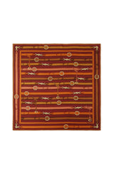 Coach Multi Belt Printed Silk Square Scarf