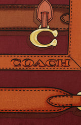 Coach Multi Belt Printed Silk Square Scarf