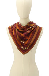Coach Multi Belt Printed Silk Square Scarf