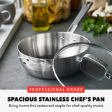 GreenPan Bobby Flay Covered Stainless Steel Chef's Pan