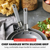 GreenPan Bobby Flay 2-Piece Stainless Steel Frypan Set