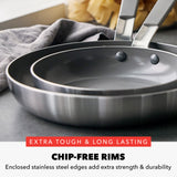 GreenPan Bobby Flay 2-Piece Stainless Steel Frypan Set
