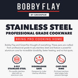 GreenPan Bobby Flay 12-Piece Stainless Steel Cookware Set
