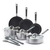 GreenPan Bobby Flay 12-Piece Stainless Steel Cookware Set