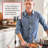 GreenPan Bobby Flay 12-Piece Stainless Steel Cookware Set