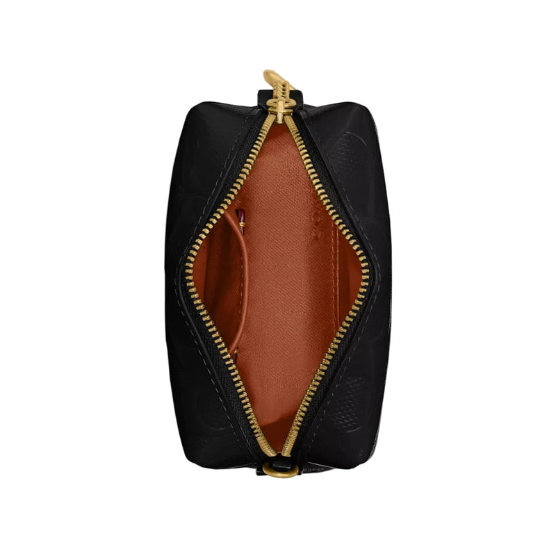 Coach Box Program Patent Signature Leather Essential Mini