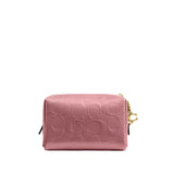 Coach Box Program Patent Signature Leather Essential Mini Cosmetic Pouch