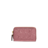 Coach Box Program Patent Signature Leather Essential Small Zip Around Card Case