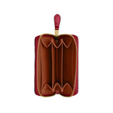 Coach Box Program Patent Signature Leather Essential Small Zip Around Card Case