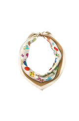 Coach Stickers Printed Silk Diamond Scarf