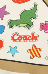 Coach Stickers Printed Silk Diamond Scarf