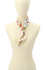 Coach Stickers Printed Silk Diamond Scarf