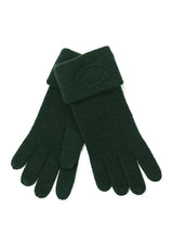 Coach Womens Signature Embossed Knit Gloves - Size Small/Medium